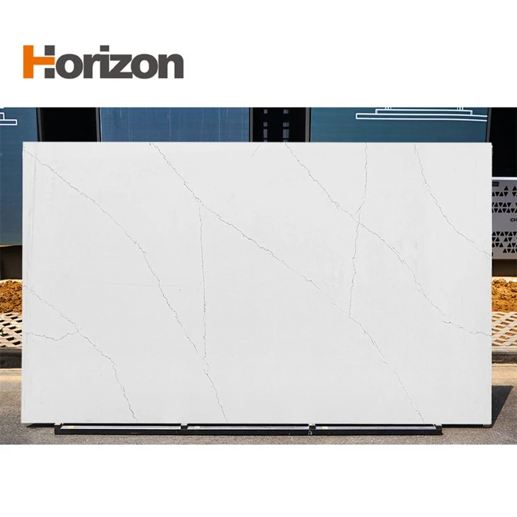 Quartz Table Top Slabs White Bathroom Countertop Island Kitchen Countertop